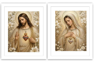 Divine Floral Serenity 2 Piece Art Set