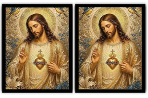 Celestial Sacred Bloom 2 Piece Art Set