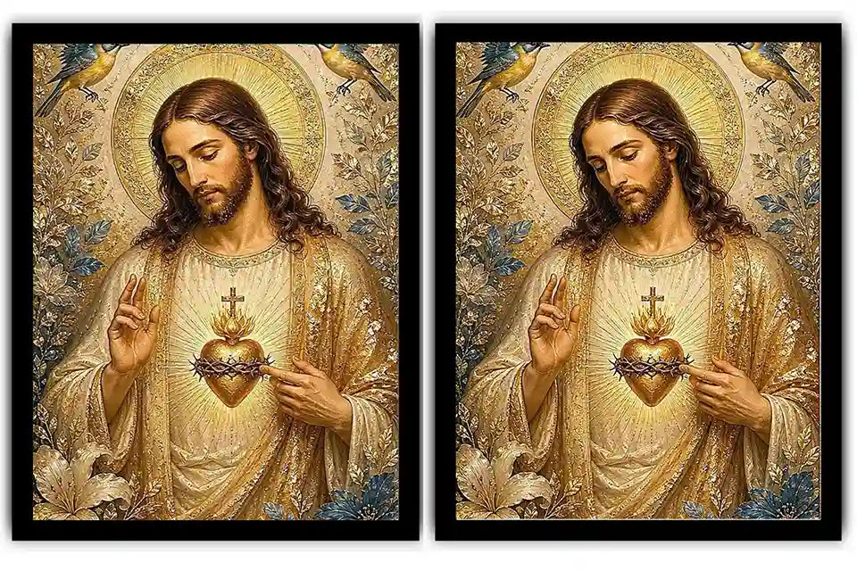 Celestial Sacred Bloom 2 Piece Art Set