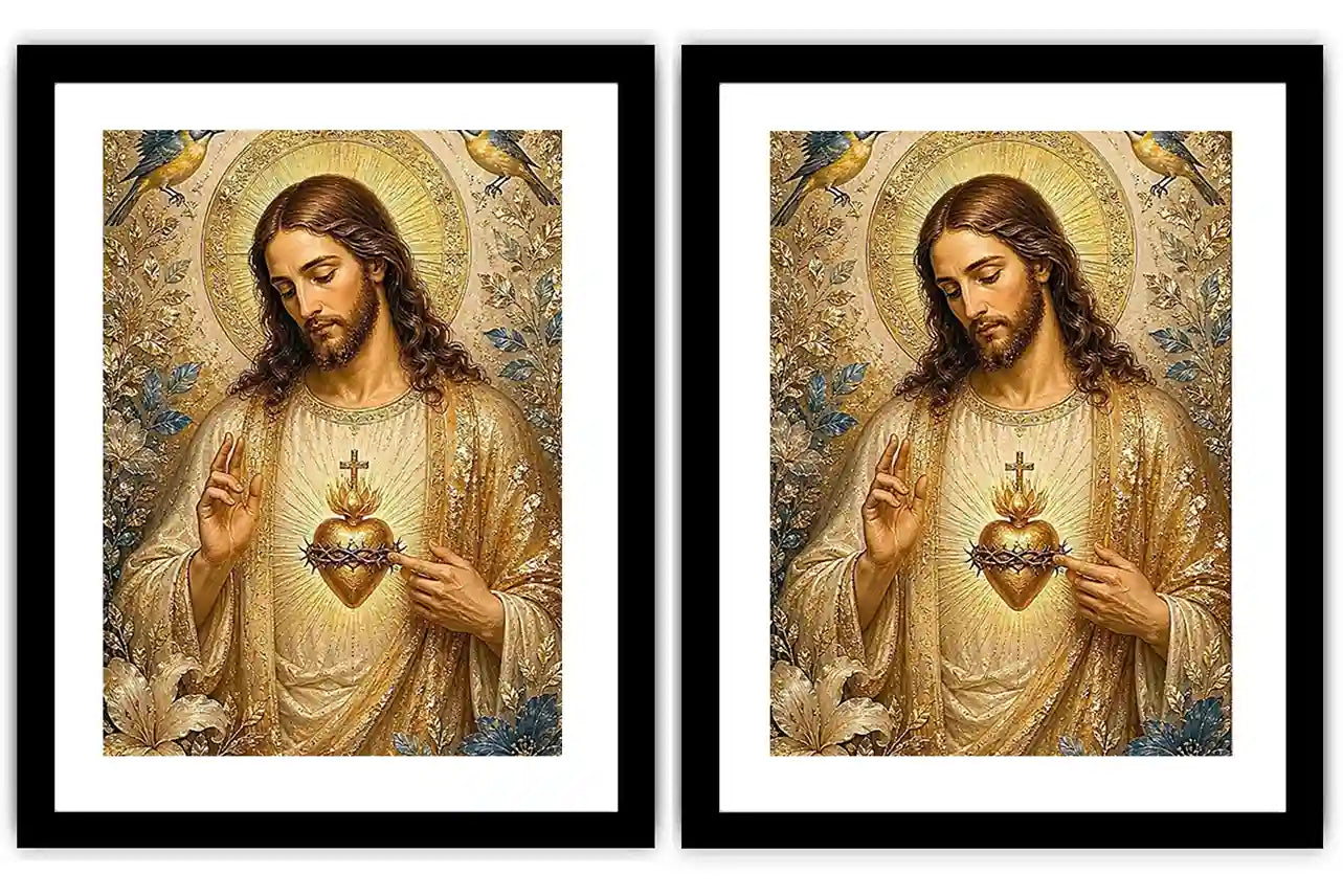 Celestial Sacred Bloom 2 Piece Art Set