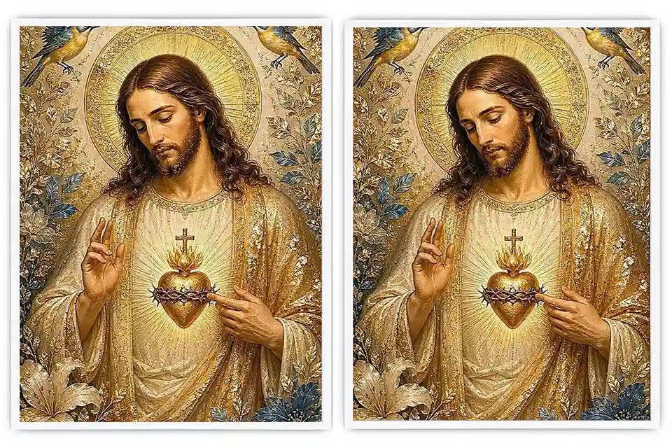 Celestial Sacred Bloom 2 Piece Art Set