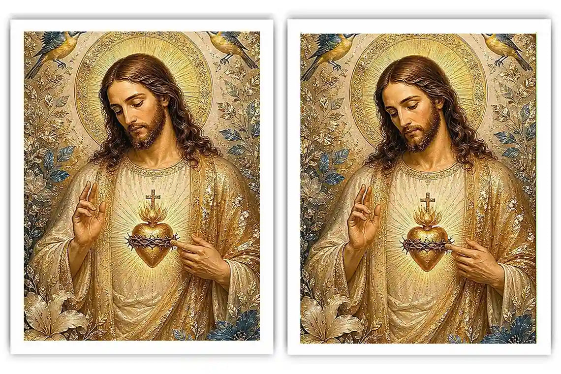 Celestial Sacred Bloom 2 Piece Art Set