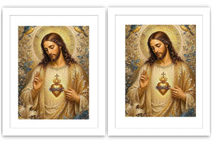 Celestial Sacred Bloom 2 Piece Art Set
