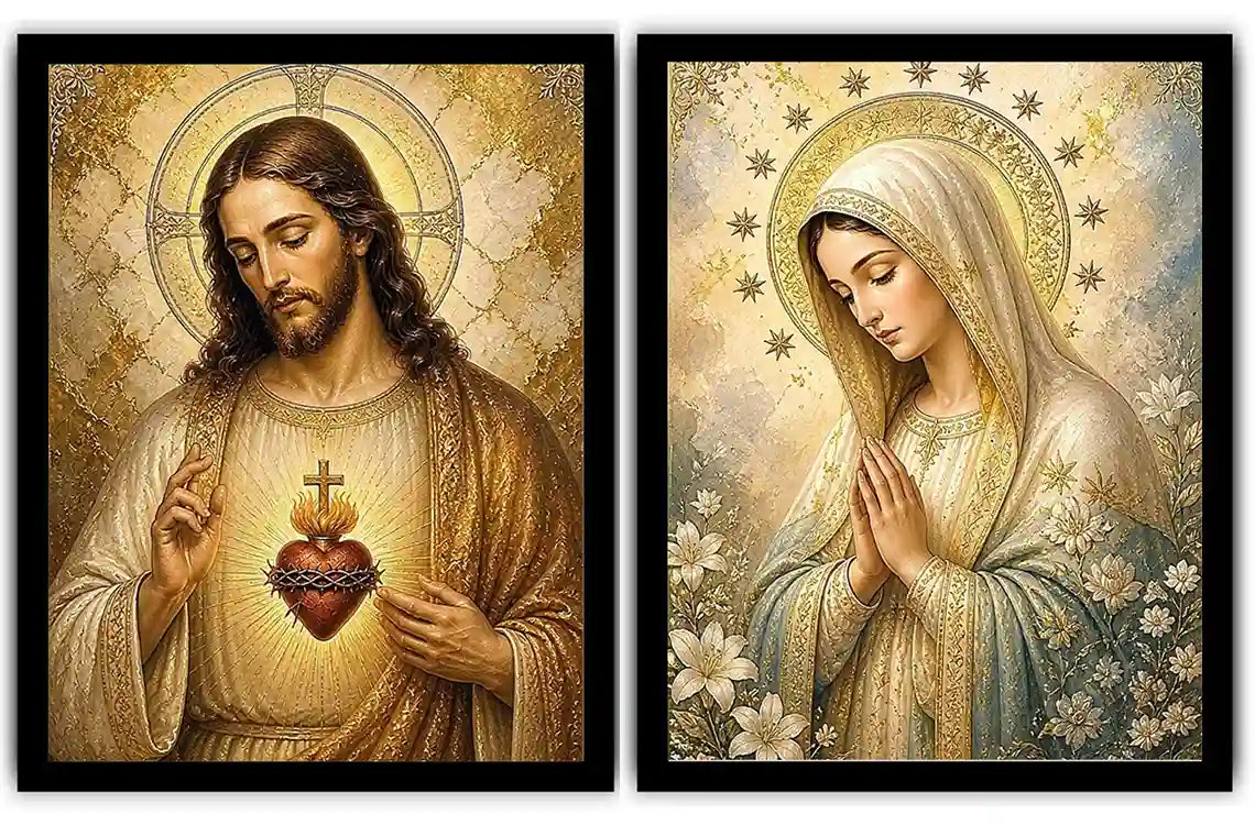 Heavenly Sacred Light 2 Piece Art Set