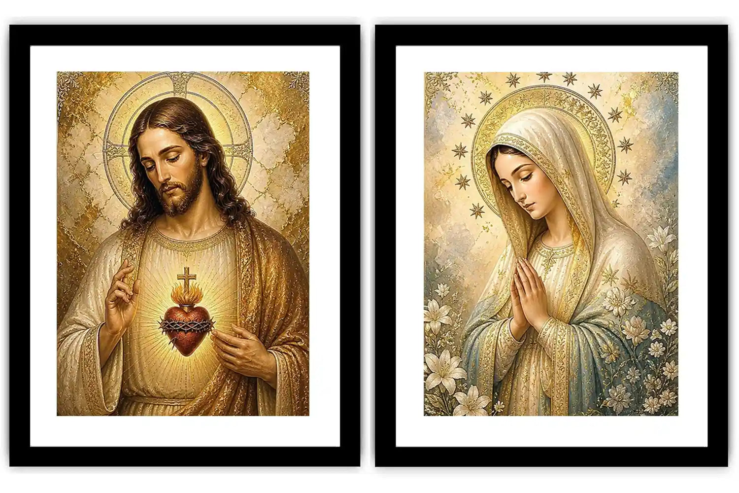 Heavenly Sacred Light 2 Piece Art Set