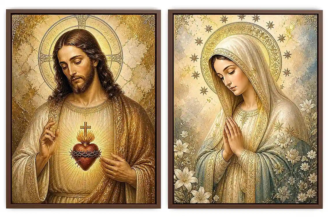 Heavenly Sacred Light 2 Piece Art Set