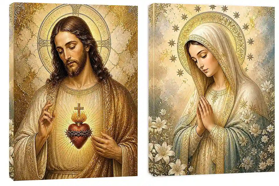 Heavenly Sacred Light 2 Piece Art Set