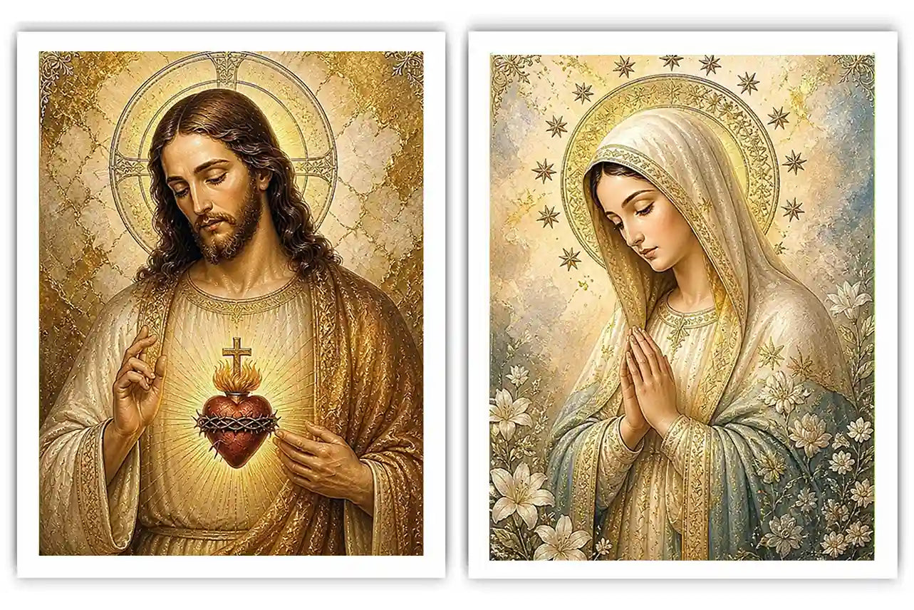 Heavenly Sacred Light 2 Piece Art Set