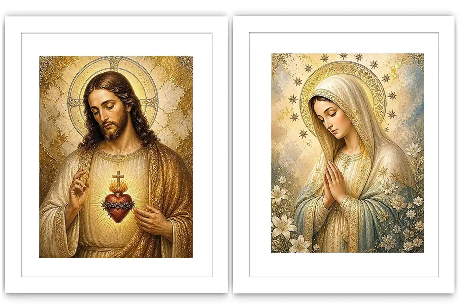 Heavenly Sacred Light 2 Piece Art Set