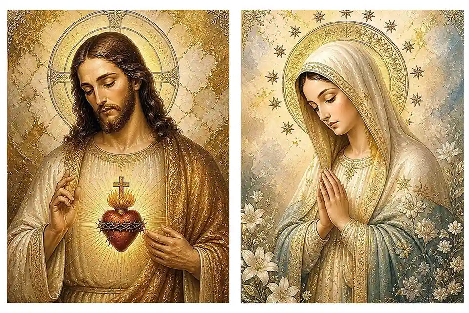 Heavenly Sacred Light 2 Piece Art Set