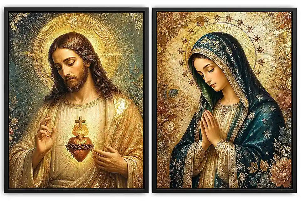 Sacred Emerald Grace 2 Piece Art Set
