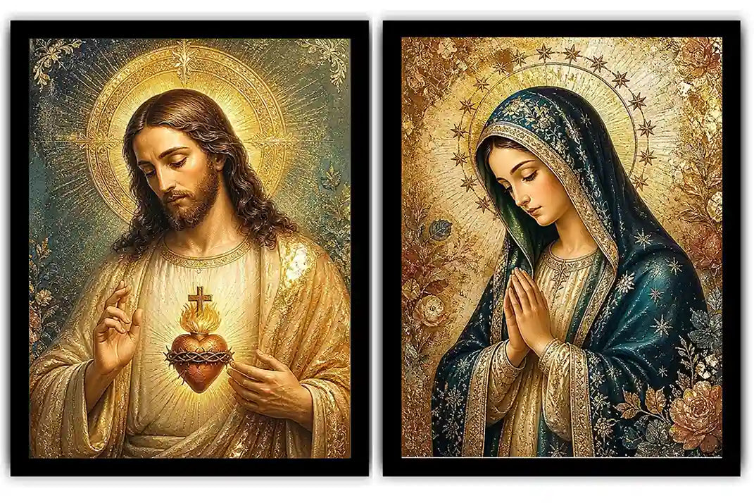 Sacred Emerald Grace 2 Piece Art Set