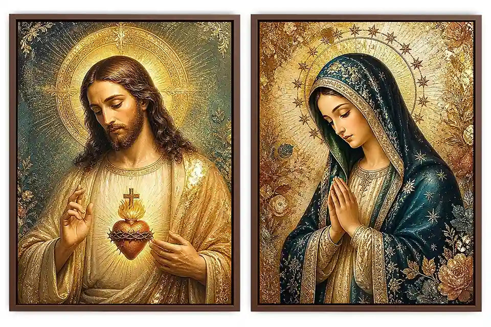 Sacred Emerald Grace 2 Piece Art Set