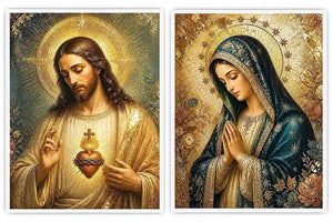 Sacred Emerald Grace 2 Piece Art Set