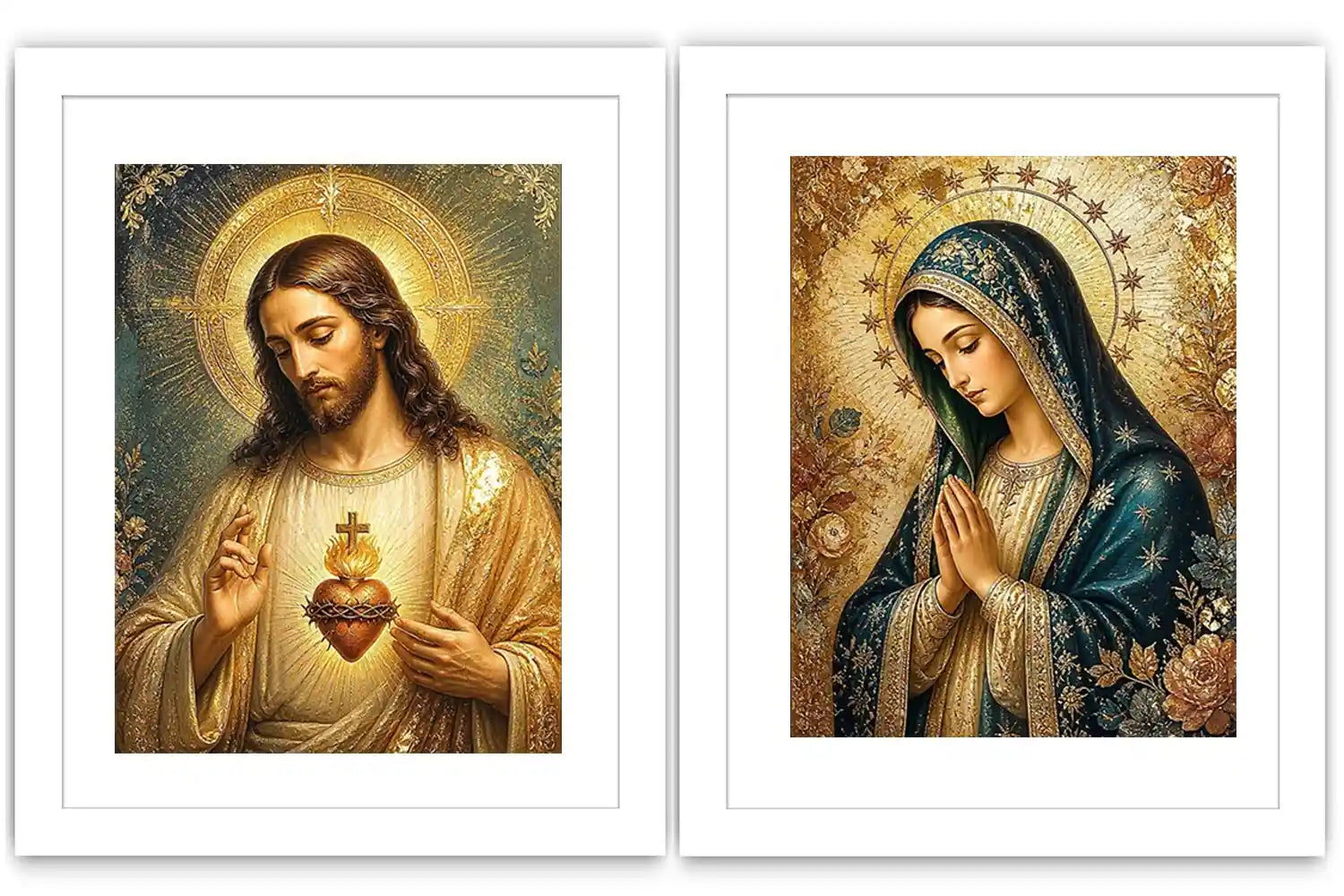 Sacred Emerald Grace 2 Piece Art Set