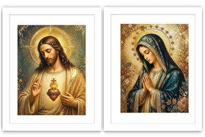 Sacred Emerald Grace 2 Piece Art Set