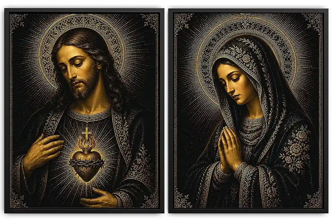 Midnight Sacred Devotion 2 Piece Art Set