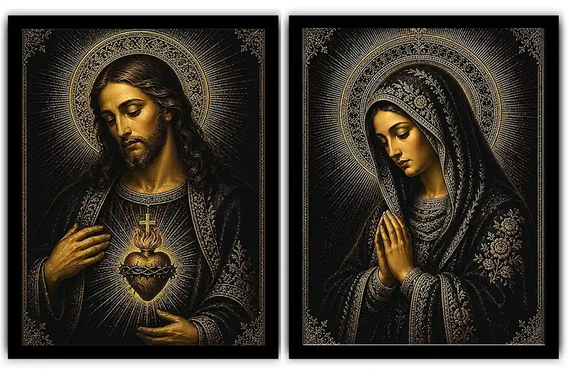 Midnight Sacred Devotion 2 Piece Art Set
