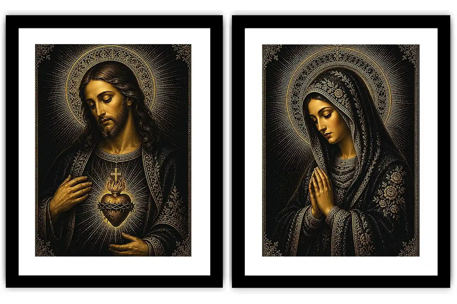 Midnight Sacred Devotion 2 Piece Art Set