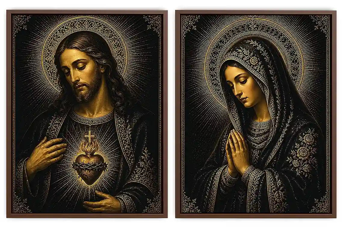Midnight Sacred Devotion 2 Piece Art Set