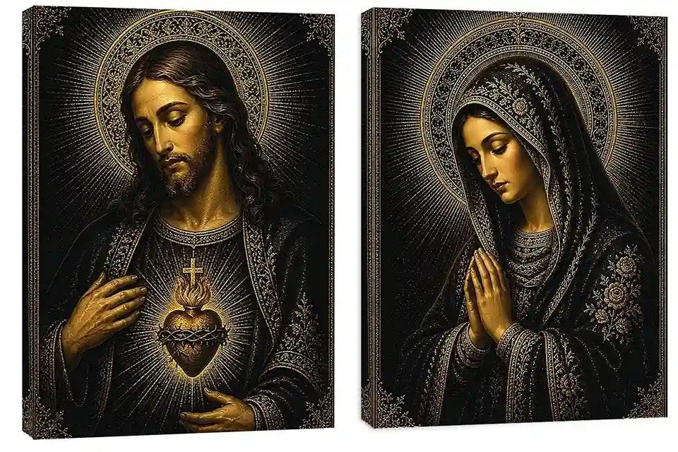 Midnight Sacred Devotion 2 Piece Art Set