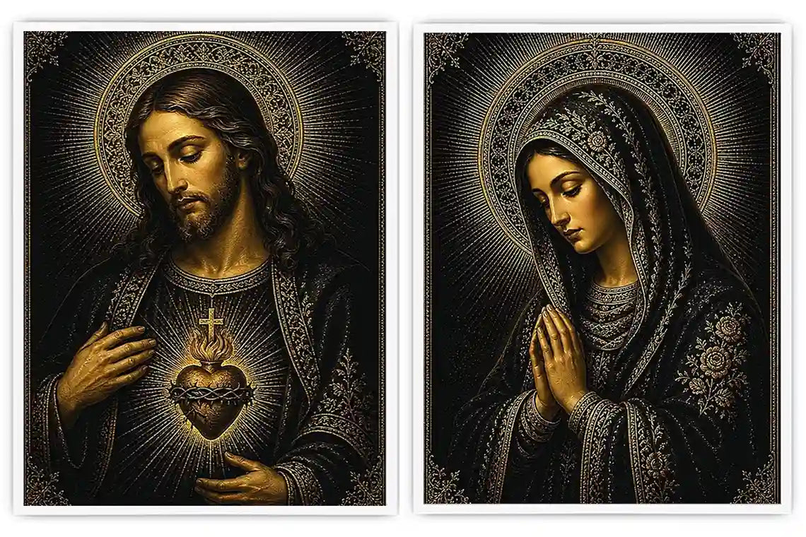 Midnight Sacred Devotion 2 Piece Art Set