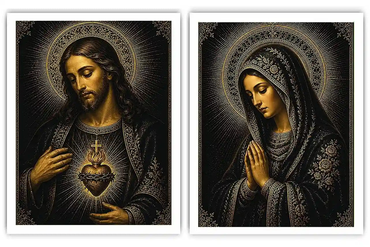Midnight Sacred Devotion 2 Piece Art Set
