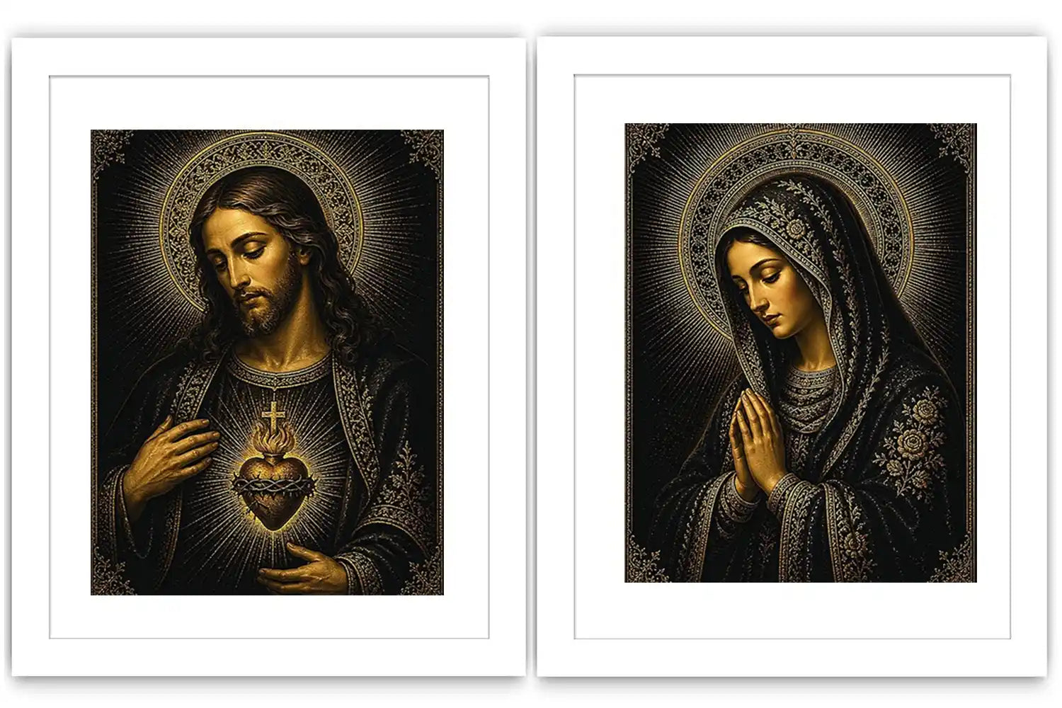 Midnight Sacred Devotion 2 Piece Art Set