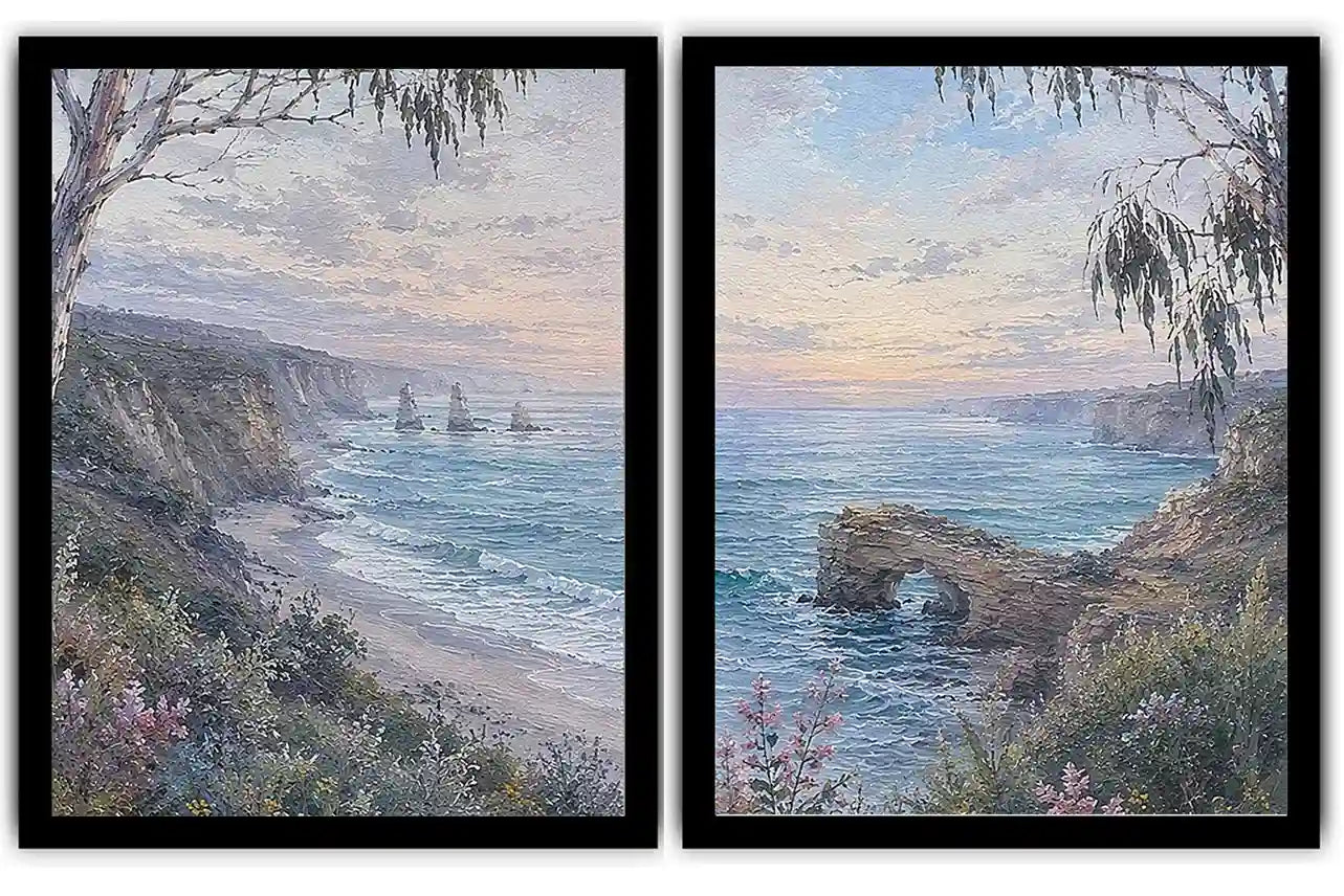 Coastal Arch Serenity 2 Piece Art Set