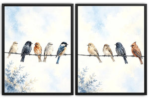Whispers on the Wire 2 Piece Art Set