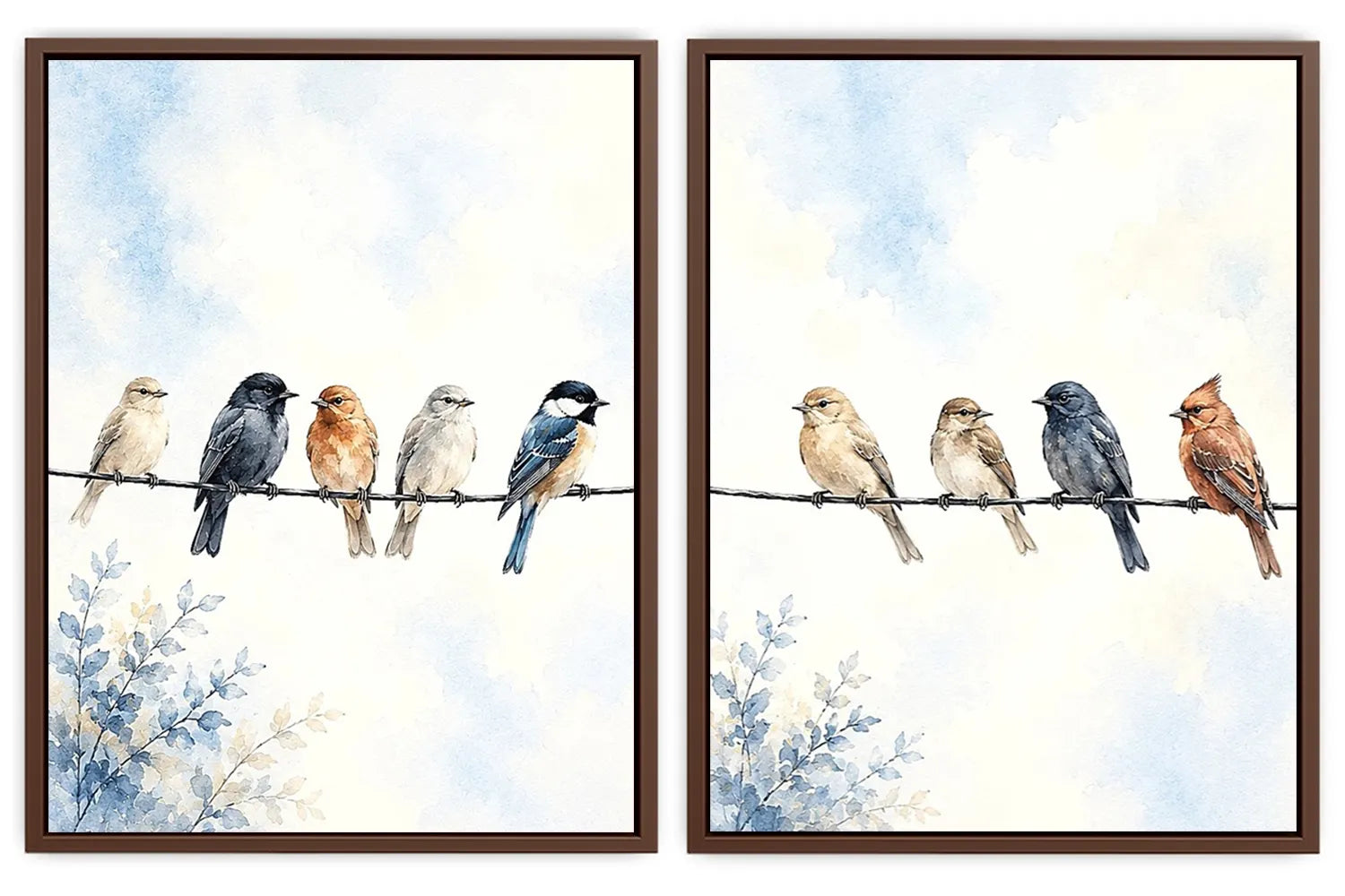 Whispers on the Wire 2 Piece Art Set