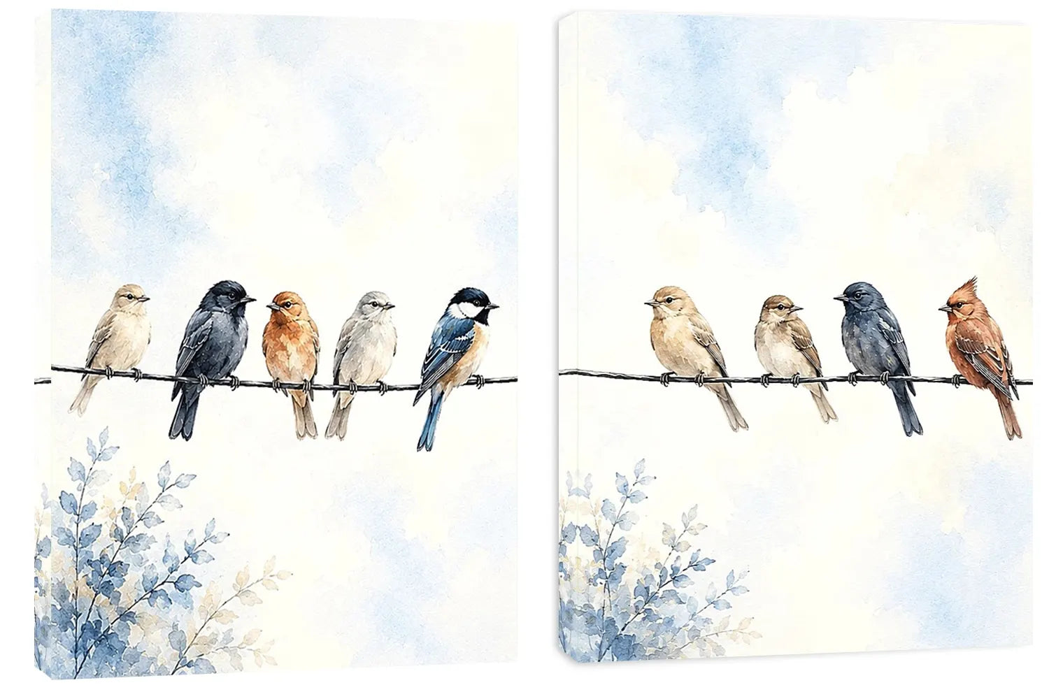 Whispers on the Wire 2 Piece Art Set