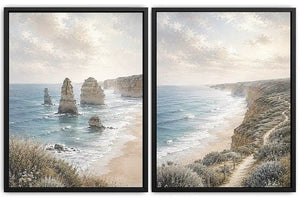 Coastal Serenity 2 Piece Art Set