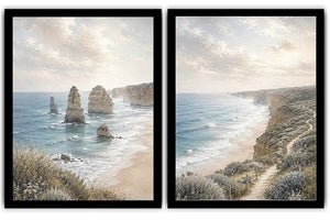 Coastal Serenity 2 Piece Art Set