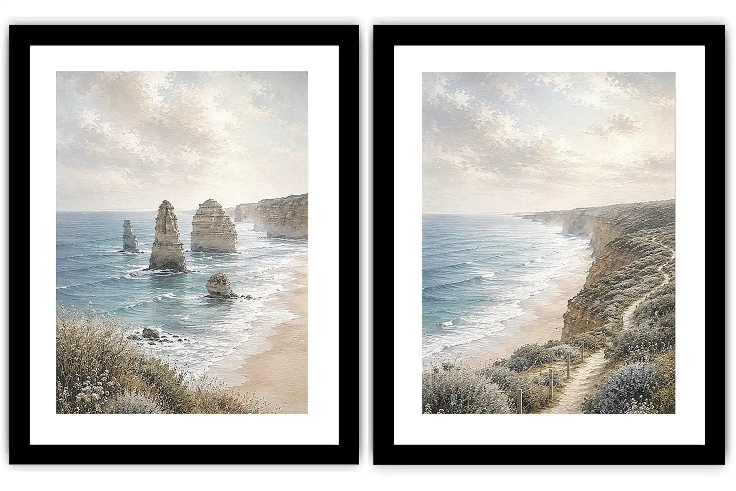 Coastal Serenity 2 Piece Art Set