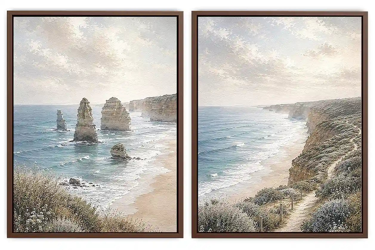Coastal Serenity 2 Piece Art Set