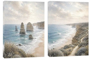 Coastal Serenity 2 Piece Art Set