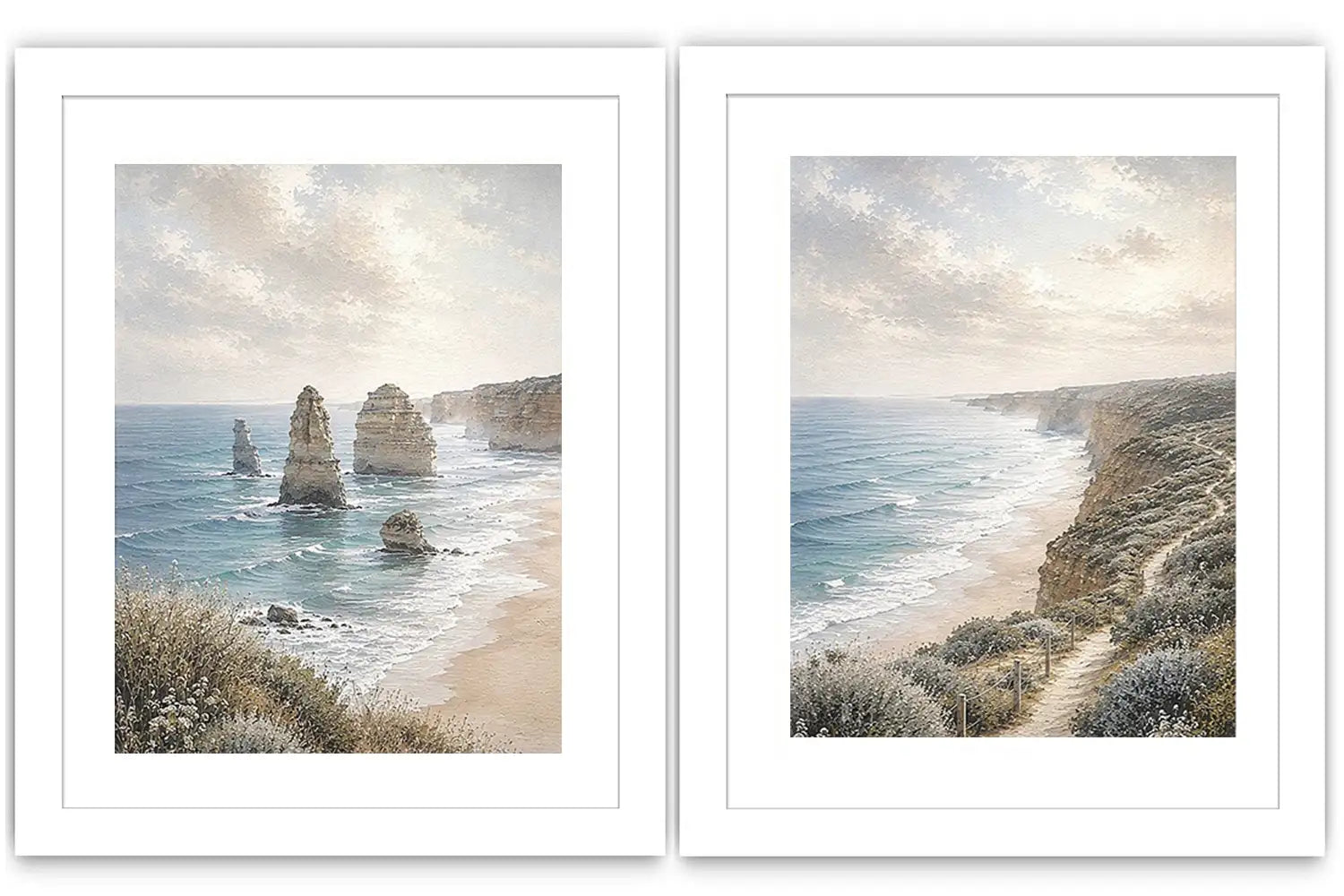 Coastal Serenity 2 Piece Art Set