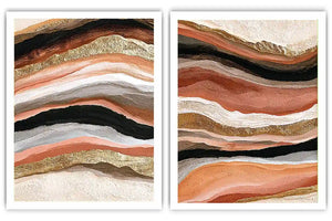Terracotta Drift 2 Piece Art Set