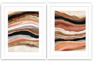 Terracotta Drift 2 Piece Art Set