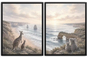 Wild Coast Watchers 2 Piece Art Set
