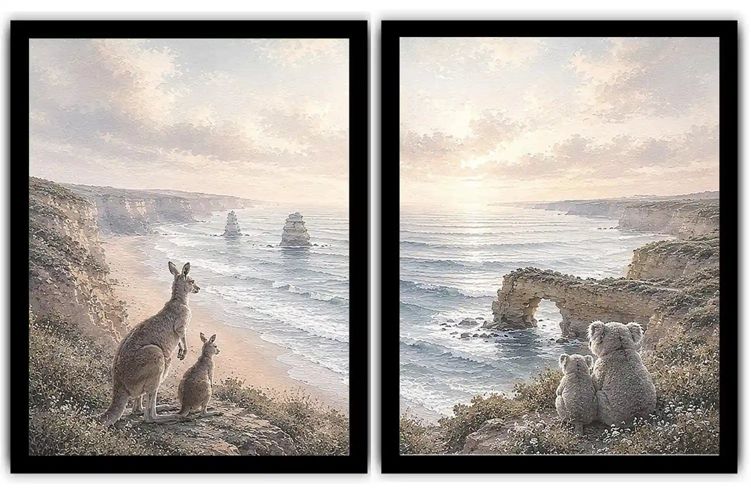 Wild Coast Watchers 2 Piece Art Set