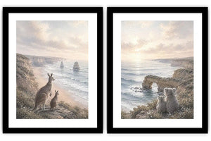 Wild Coast Watchers 2 Piece Art Set