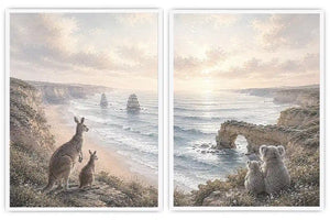 Wild Coast Watchers 2 Piece Art Set