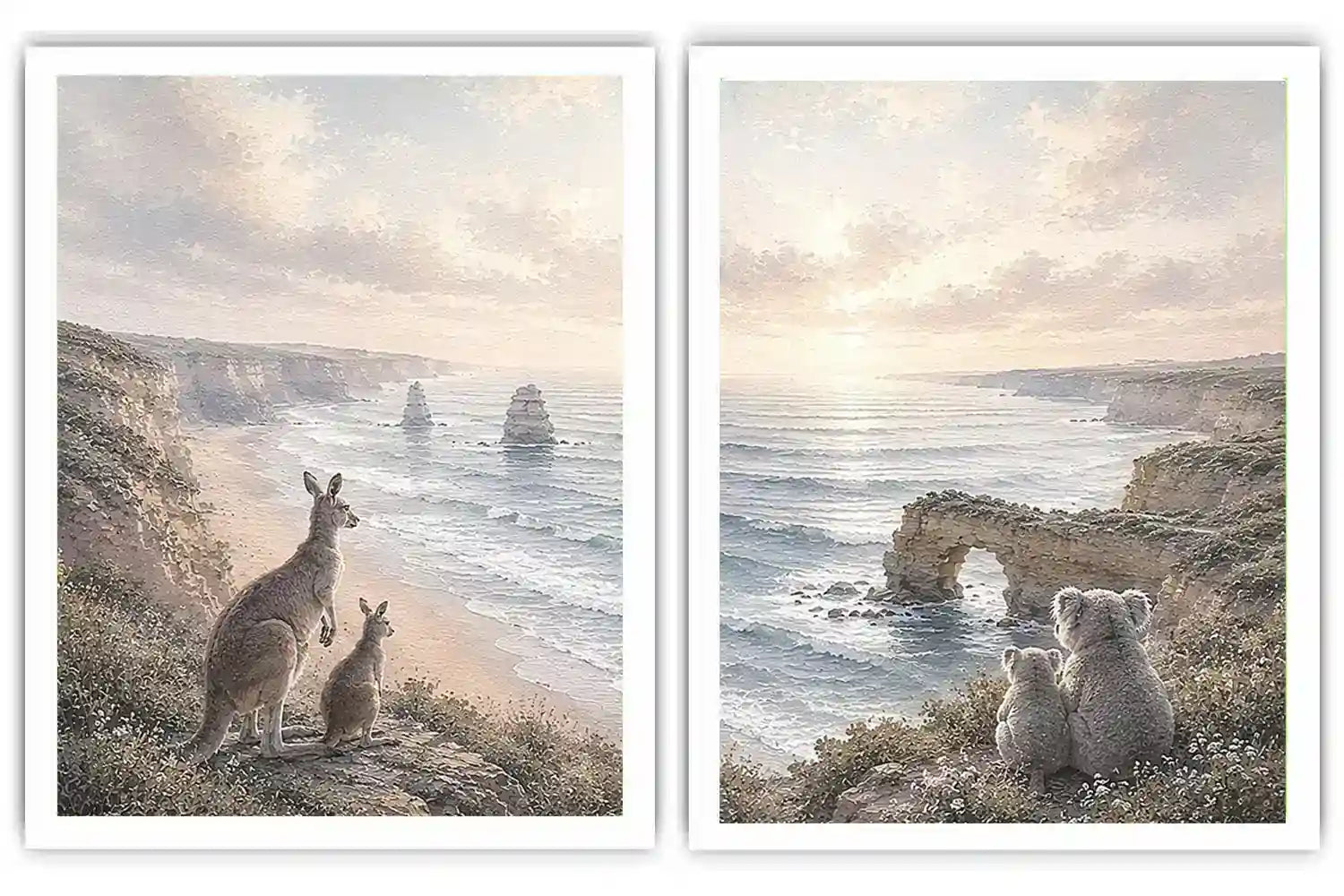 Wild Coast Watchers 2 Piece Art Set