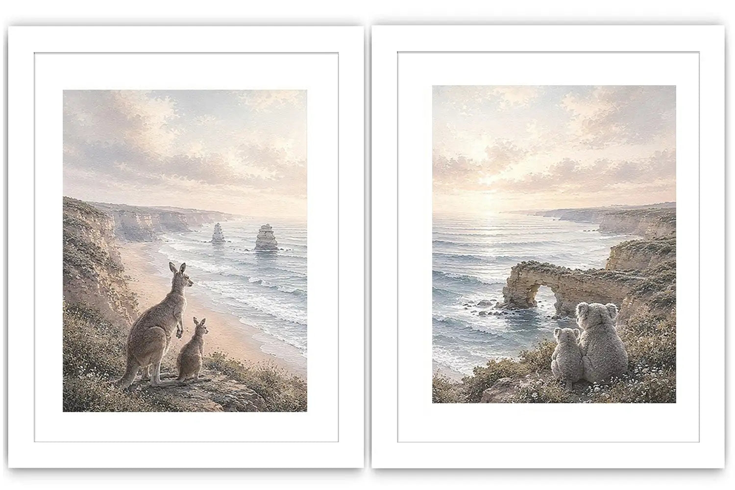 Wild Coast Watchers 2 Piece Art Set