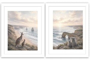 Wild Coast Watchers 2 Piece Art Set