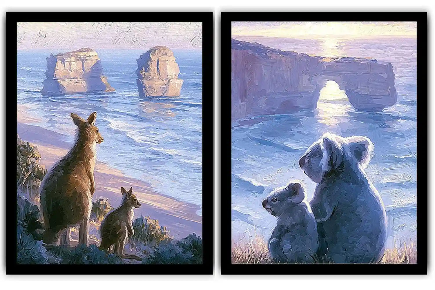 Dusk Coast Companions 2 Piece Art Set
