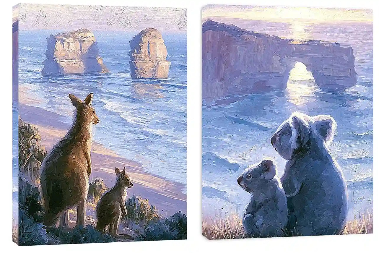 Dusk Coast Companions 2 Piece Art Set