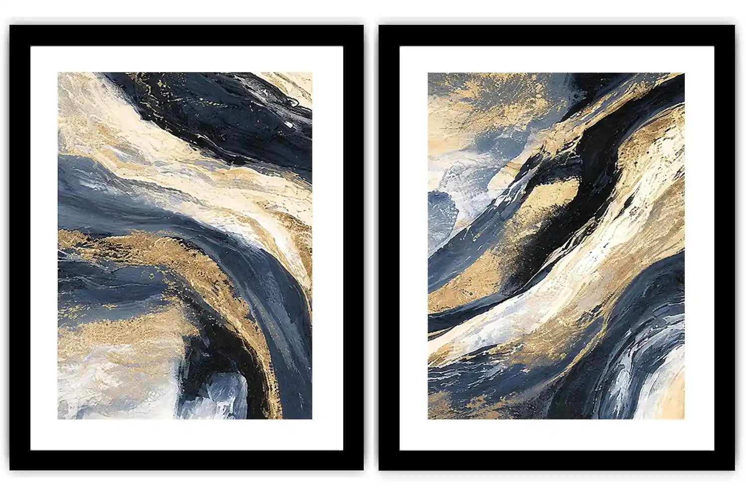 Indigo Current 2 Piece Art Set